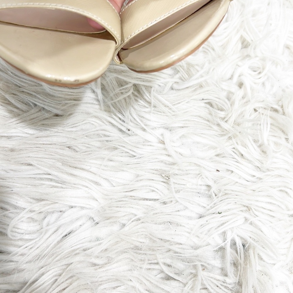 NINE West Nude Strappy Sandal Heels 9.5 - Picture 5 of 9